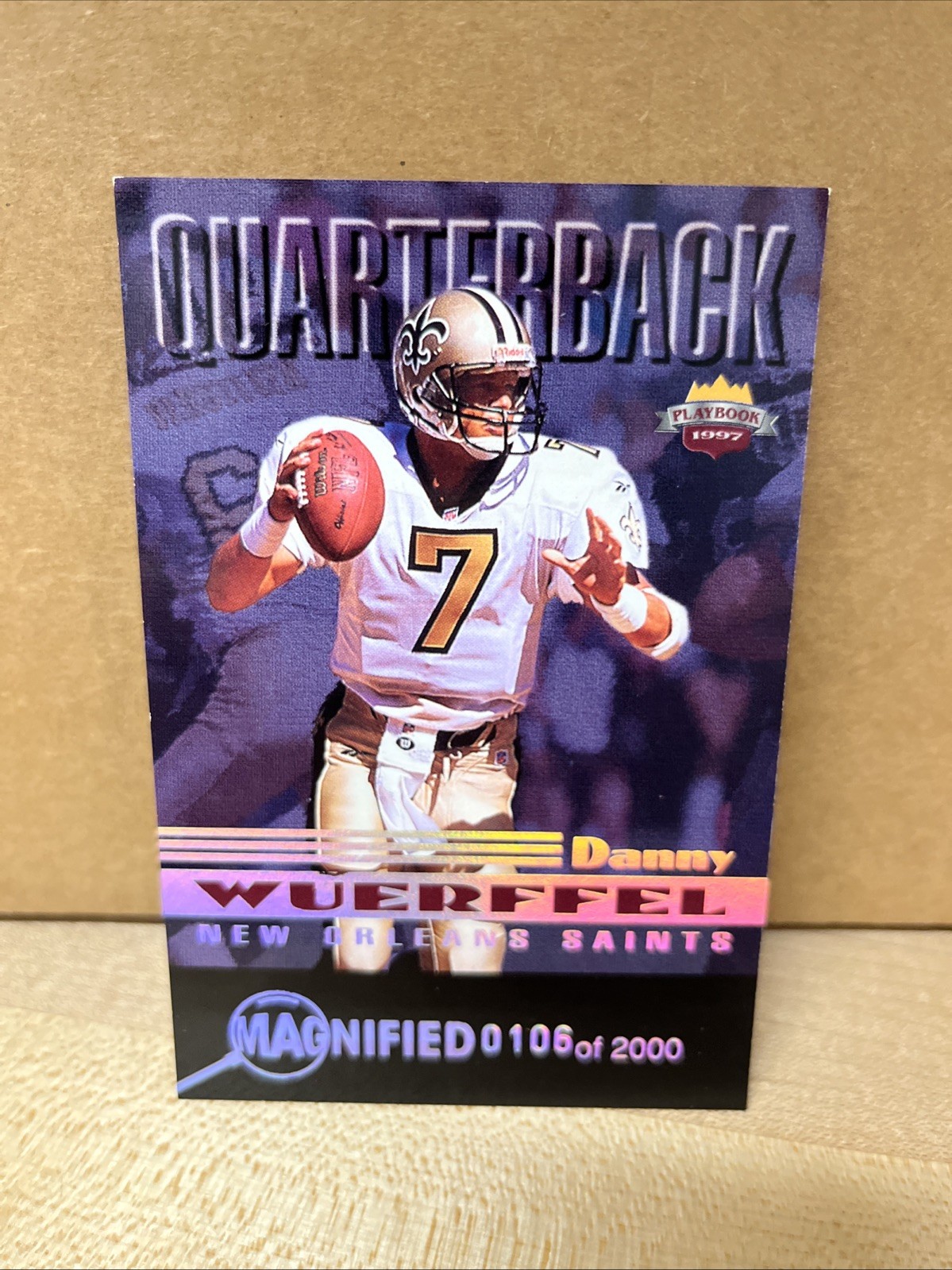Danny Wuerffel Score Board Playbook By The Numbers #8RK Magnified Silver
