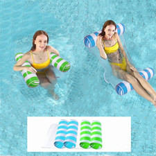 Pool Floats Adult Size - 2 Pack Pool Floaties Hammock Multi-Purpose 4-In-1 Pool