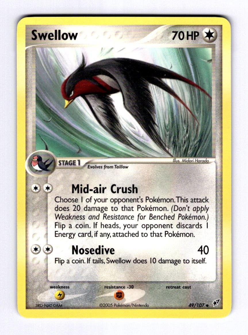 Swellow Deoxys #49 (2005) Uncommon NM Pokemon