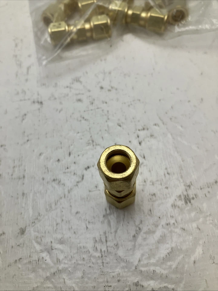 (10) Acoplador de manguera de oxígeno, 200 psi, latón, tamaño B, lote de 10 Foto 3 de 3