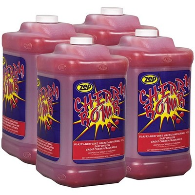 Zep Cherry Bomb Industrial Hand Cleaner Gel with Pumice - 1 Gallon (Case of 4) -