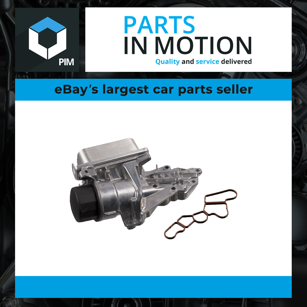 Housing, oil filter fits MERCEDES ML500 W164 5.5 07 to 11 M273.963 Blue Print - Image 19