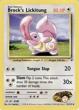 Brock's Lickitung 41/132 Uncommon Gym Heroes Pokemon Unlimited Lightly Played on eBay