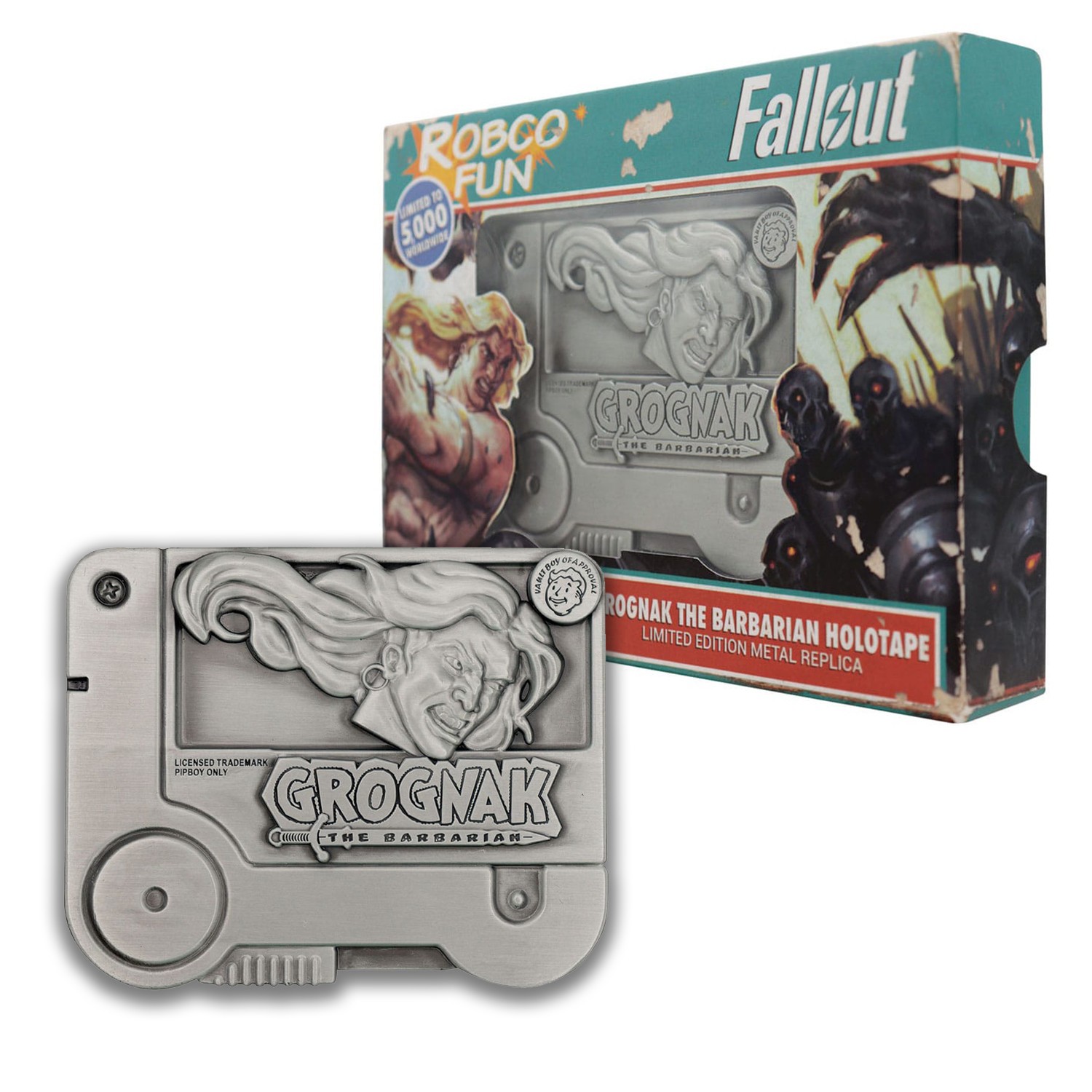 FaNaTtik Fallout Grognak the Barbarian Holotape Metal Replica – Limited Edition