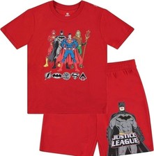 Justice League Boy's T-Shirt and Shorts Bundle Set- Little and Big Boys...