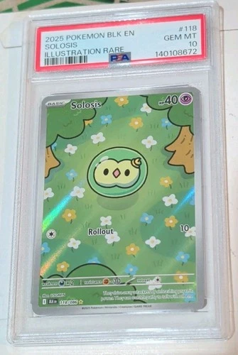 Solosis 118/086 Sv: Black Bolt Holo PSA 10