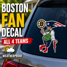 Boston Sports Fan Vinyl Decal 5 Sticker Patri...
