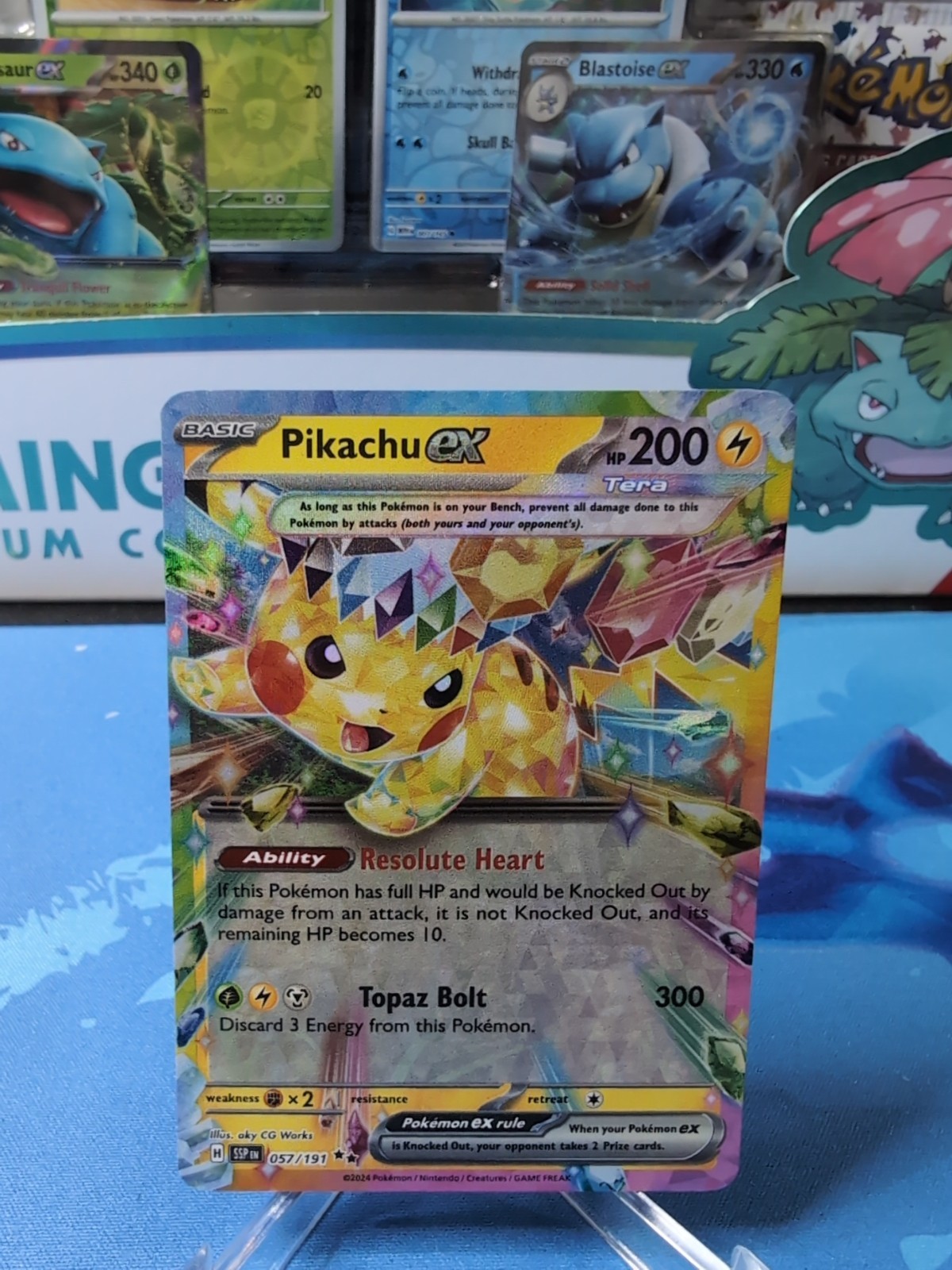 Pikachu ex - 057/191 - Pokemon Surging Sparks Double Rare NM