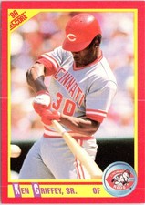 Ken Griffey, Sr. 1990 Score #338b Cincinnati Reds