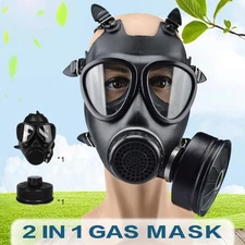 Tactical Israeli Style Respirator Gas Mask w/ Sealed 40mm Filter NEW