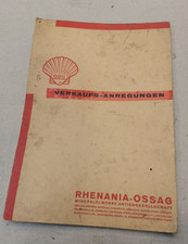 Selten -- Alter Hefter Papphefter Shell -- 60 Jahre Rhenania Ossag -- gebraucht