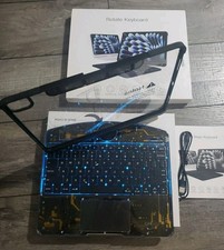 Rotatable Wireless Keyboard Case for iPad Pro 13" M5/M4, 2025/2024 Transparent