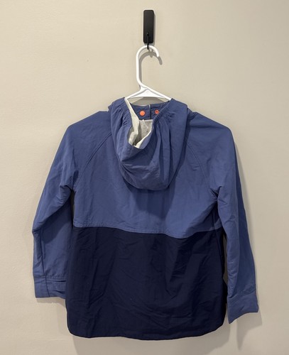 Patagonia Isthmus Anorak Jacket Kids Medium Hooded Pop Over Snap T Outdoors - Picture 2 of 5