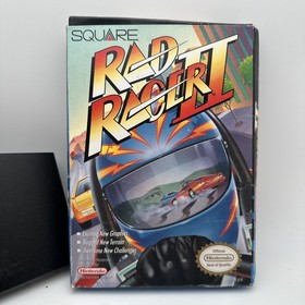 Rad Racer II 2 (Nintendo NES) Complete In Box CIB W/ Poster