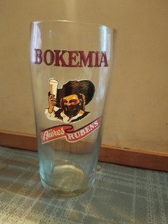 ancien verre bokemia émaillée a facettes 32/33 rare nice