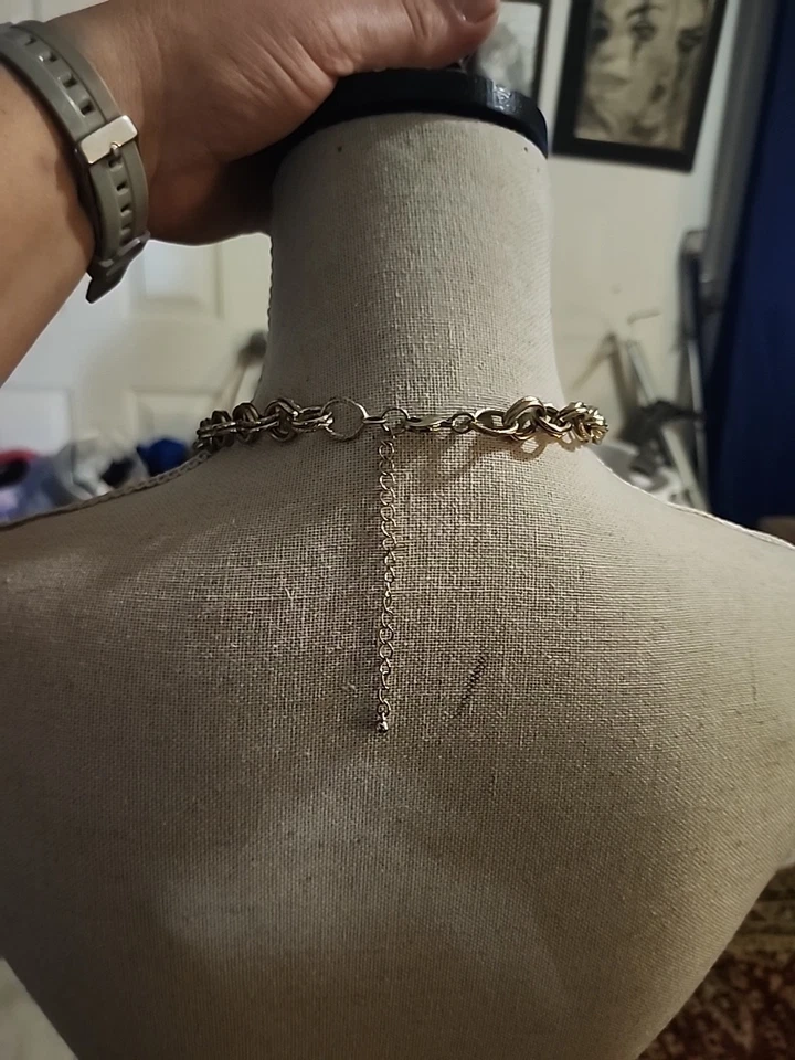 Jewel Kade Faux Pearl and Crystal Cluster Silver Tone Necklace - Image 4 of 4