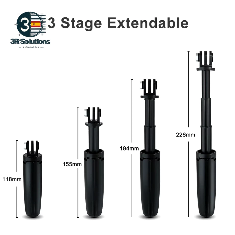 Mini Trípode Plegable Gopro Hero Vlog Monopod Cámara - Imagen 2 de 4