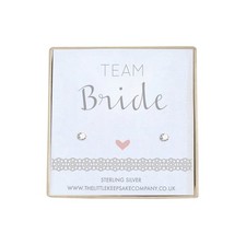 Sterling Silver & CZ Earrings - Team Bride