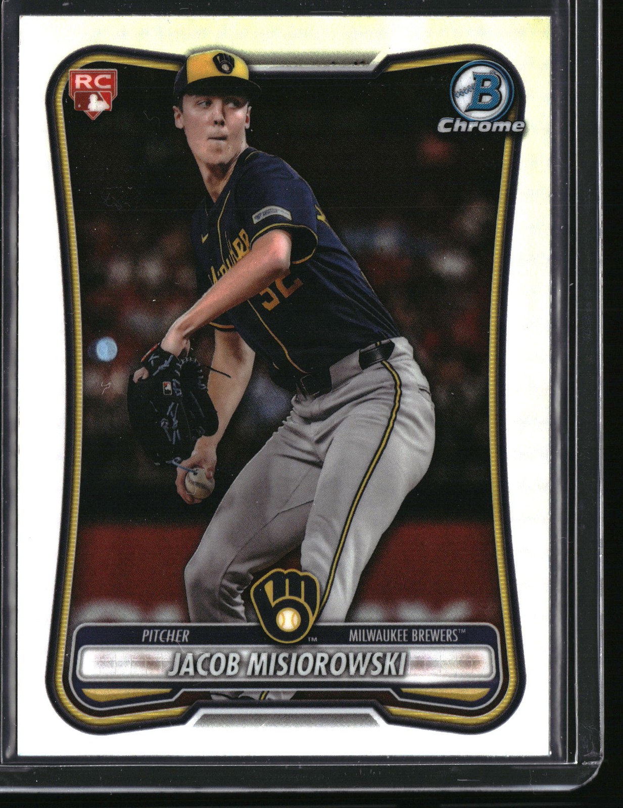 2026 Bowman Jacob Misiorowski Rookie Red RC Logo RC #35 - Milwaukee Brewers