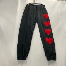 AVIATOR NATION Heart Stitch 4 Sweatpants Women's Size M Charcoal