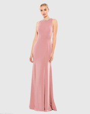 Ieena For Mac Duggal 49093 Embellished Neck Trumpet Gown -Size 8 LK 1189 A