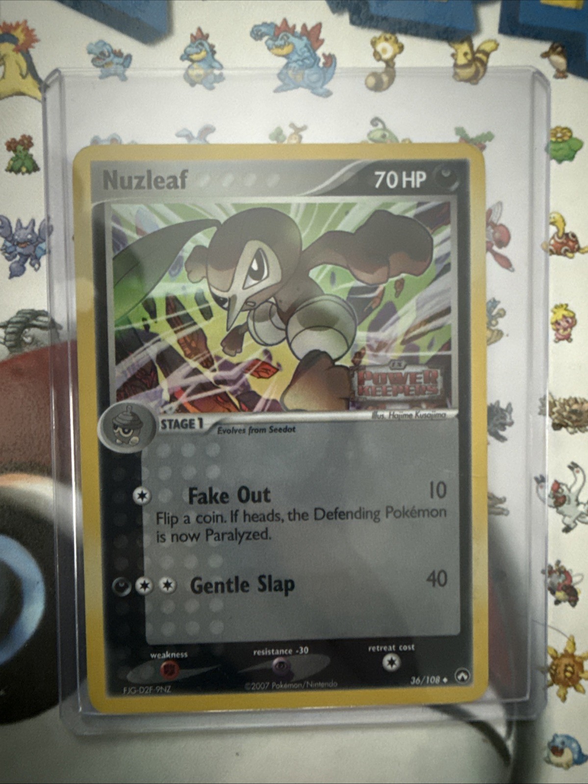 Pokemon Card TCG Nuzleaf 36/108 Reverse Holo Foil EX Power Keepers EX STAMPED NM