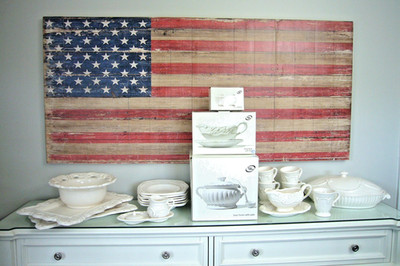THE CELLAR - MACY'S  ANTIQUE WHITE 3D EMBOSSED - 27 PC  DINNERWARE SET - CLR 23
