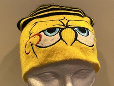 Spongebob Squarepants Beanie Cap Youth Boys Yellow Nickelodeon Winter Hat