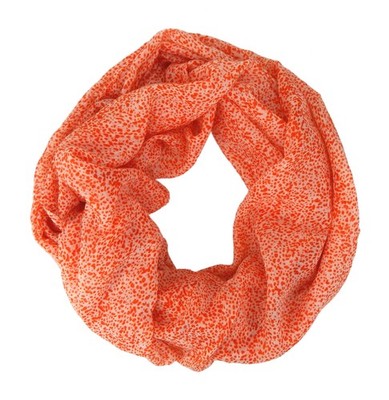 Ella Jonte Loop 2 Farben orange oder blau offwhite Schal Schlauchschal Rundschal