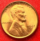 1947-S Lincoln Wheat Cent Penny GEM RED BU From an Original Bank Roll