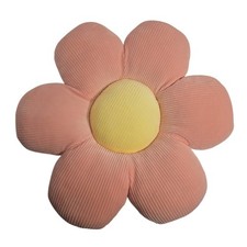 Butterfly Craze Daisy Lounge Flower Pillow Pink Yellow 15.7 Inch Plush Soft NEW