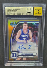 KON KNUEPPEL 2024-25 Bowman Chrome University  Gold Refractor BGS 9.5 10 AUTO RC