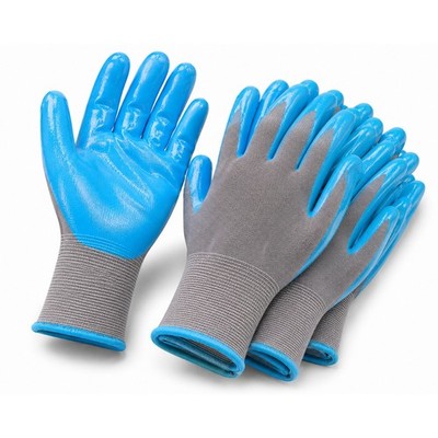 eVendix Gartenhandschuhe Größe M BlauGrau 10 Paar