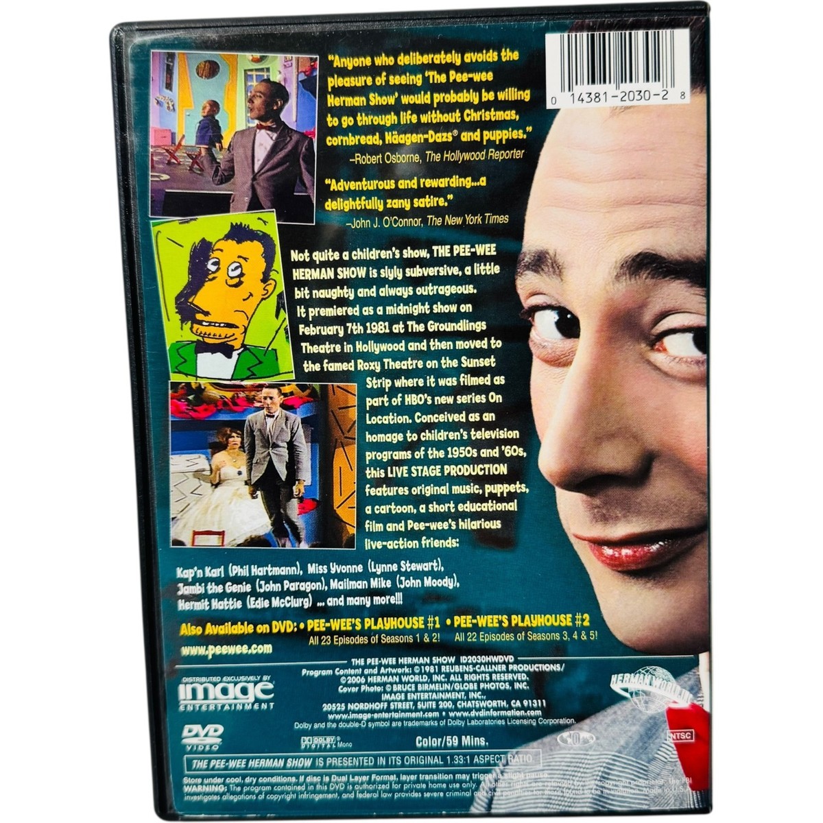 The Pee-Wee Herman Show Live From The Sunset Roxy Theater | eBay