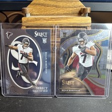 Panini Select Certified Bijan Robinson Rookie Card Lot Atlanta Falcons 2023
