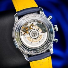 Breitling Navitimer B01 AB0127 46mm Steel Chronograph Blue Dial Box & Papers 3