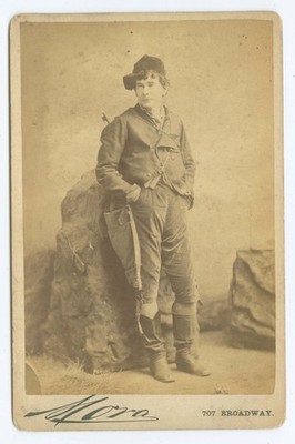 G3007~ THEATER   Actor 1880s Cabinet Card -Name?  Mora, New York