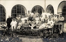 Foto Ak Bad Saulgau in Oberschwaben?, Lazarett, Gruppenbild... - 4566281