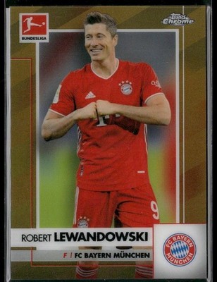 2020-21 Topps Chrome Bundesliga #80 Robert Lewandowski Gold #/50