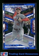 2023 Panini Elite Extra Edition #22 Jason Savacool Signatures Blue #/20