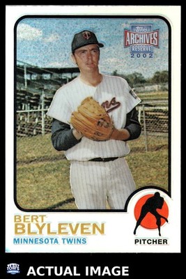 2002 Topps Archives Reserve Chrome #199 BERT BLYLEVEN Twins HOF Set-Break NM