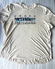 Buck Mason 'Its All A Blur' Drake And 21 Savage Tour T Shirt Size XL Made In USA