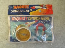 Magnet Compass Game Space MIP Vintage Dime Store Toy P1