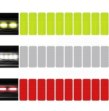 30 Pcs Reflective Decals Warning Sticker Tapes for Helmets Motorcycle Bike Car