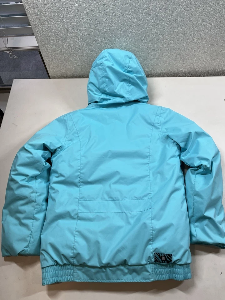 Azul Burton Dryride Cremallera Capucha Esquí Snowboard Chaqueta Niñas Jóvenes XL 14/16 Foto 3 de 4