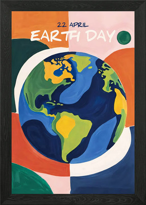 Tag der Erde 22. April gerahmtes Wandbild Poster Leinwanddruck Bild