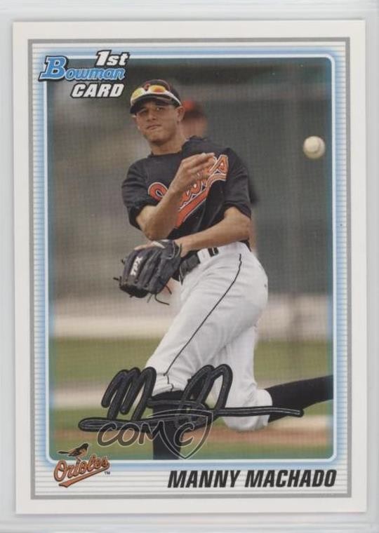 2010 Bowman Draft Draft Picks Manny Machado #BDPP80 03j5