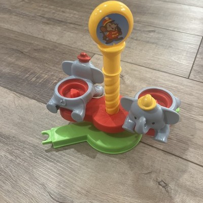 Fisher Price Little People Disney Dumbo Spinning Elephants Ride Magical Day RARE