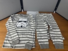 Hanna Andersson Star Wars Stormtrooper Striped Pajama Set Size 140 US 10