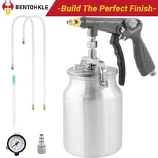 Air Undercoating Spray Gun with Suction Feed Cup - Pneumatic Automotive Spray...